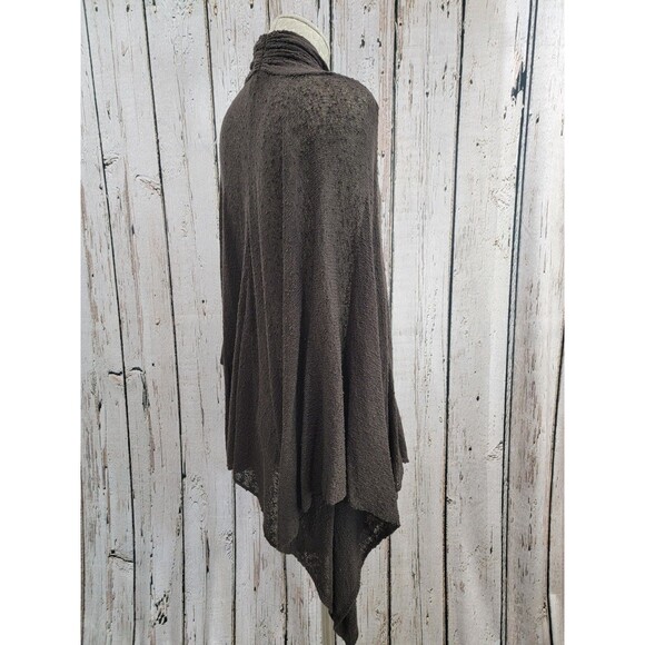 Anne Klein OS Sheer Chocolate Brown Shrug Wrap Sweater Cardigan Knit Lightweight - Picture 8 of 13